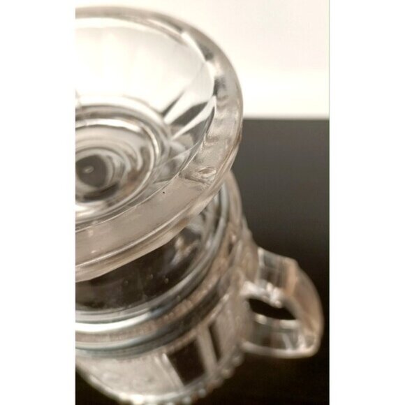 EAPG Antique Bryce Brothers Glass Pitcher Forget Me Not Water Pitcher Victorian - Picture 8 of 11